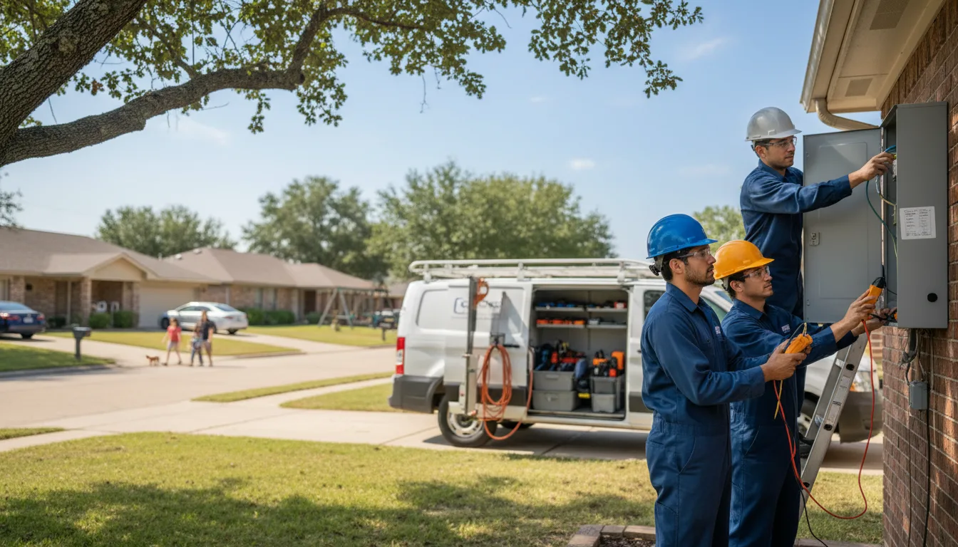 Certified electrician providing emergency electrical services in Addison, TX